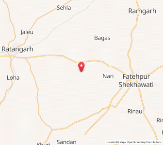 Map of Shekhisar, Rajasthan