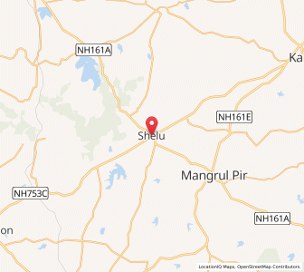 Map of Shelu, Maharashtra