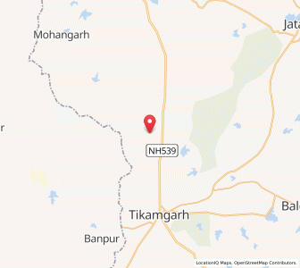 Map of Sheorajpur, Madhya Pradesh
