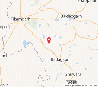 Map of Shiampura, Madhya Pradesh