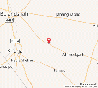 Map of Shikarpur, Uttar Pradesh