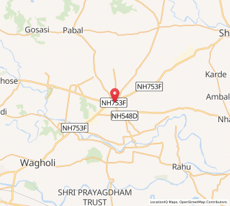 Map of Shikrapur, Maharashtra