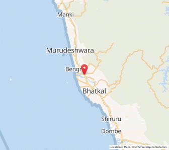 Map of Shirali, Karnataka