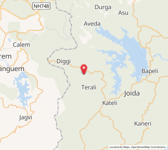 Map of Shirola, Karnataka