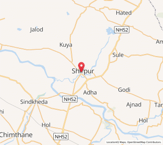 Map of Shirpur, Maharashtra