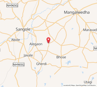 Map of Shirsi, Maharashtra