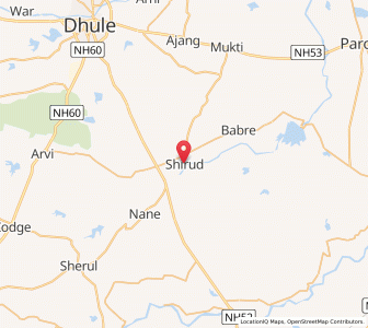 Map of Shirud, Maharashtra