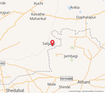 Map of Shirur, Karnataka