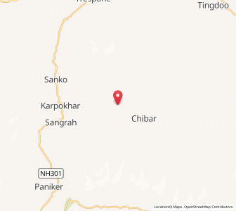 Map of Shispur, Kashmir