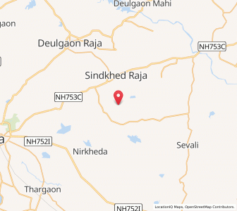 Map of Shiuni, Maharashtra