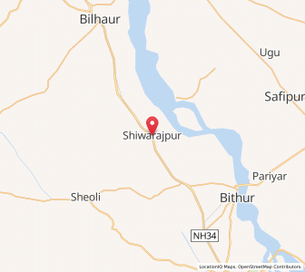 Map of Shivarajpur, Uttar Pradesh