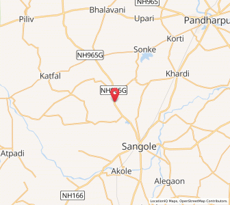 Map of Shivna, Maharashtra