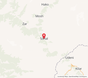 Map of Sho, Kashmir