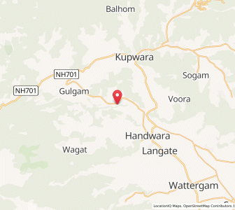 Map of Shoghapur, Kashmir
