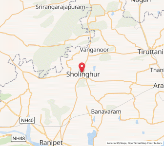 Map of Sholinghur, Tamil Nadu