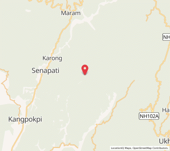Map of Shorbung, Manipur
