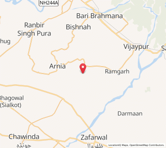 Map of Shri Partapsinghpur, Kashmir