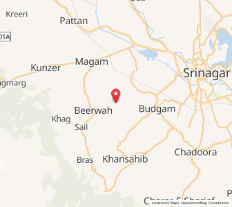 Map of Shrjan, Kashmir