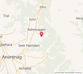 Map of Shumahal, Kashmir