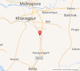 Map of Shyamalpur, West Bengal