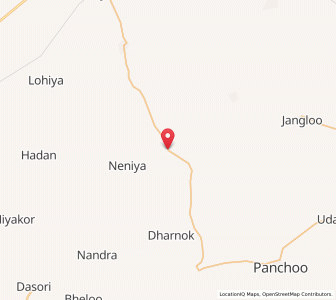 Map of Siana, Rajasthan