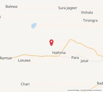 Map of Siani, Rajasthan