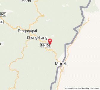 Map of Sibong, Manipur