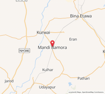 Map of Sihara, Madhya Pradesh