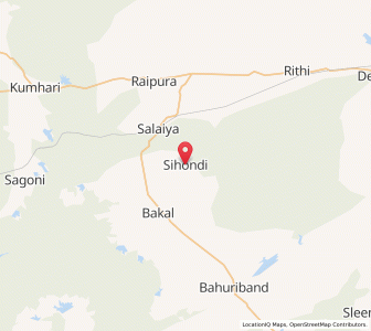 Map of Sihondi, Madhya Pradesh