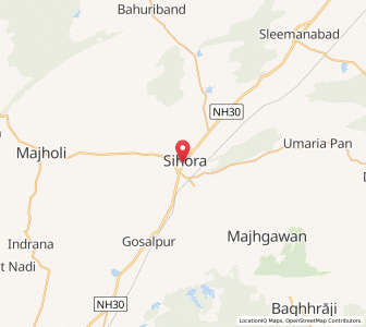 Map of Sihora, Madhya Pradesh
