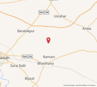 Map of Sihuna, Uttar Pradesh