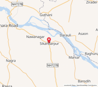 Map of Sikandarpur, Uttar Pradesh