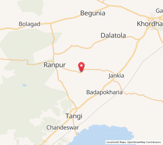 Map of Siko, Odisha