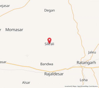 Map of Sikrali, Rajasthan