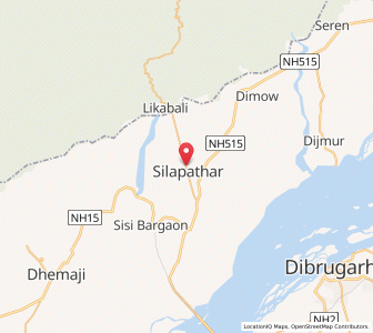 Map of Silapathar, Assam