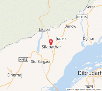 Map of Silapathar, Assam