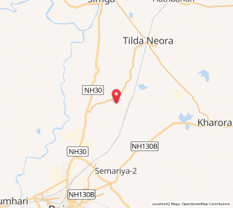 Map of Siliari, Chhattisgarh