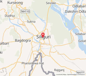 Map of Siliguri, West Bengal