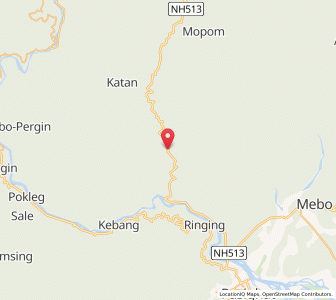 Map of Silli, Arunachal Pradesh