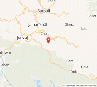 Map of Simaldhar, Uttarakhand