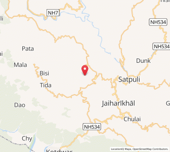 Map of Simalya, Uttarakhand