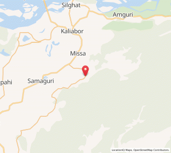 Map of Simanagaon, Assam