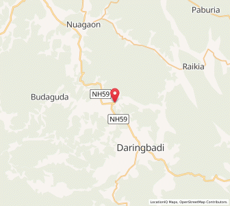 Map of Simanbadi, Odisha