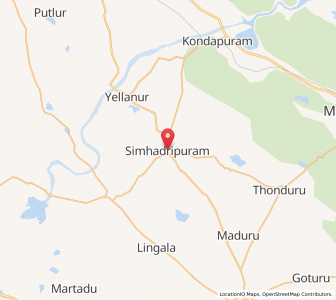 Map of Simhadripuram, Andhra Pradesh