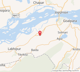 Map of Simlabari, Assam