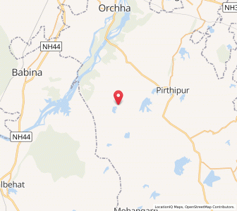 Map of Simra, Uttar Pradesh