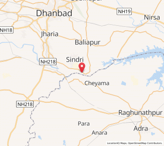 Map of Sindri, Jharkhand
