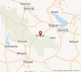 Map of Singad, Maharashtra