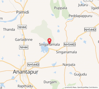 Map of Singanamala, Andhra Pradesh