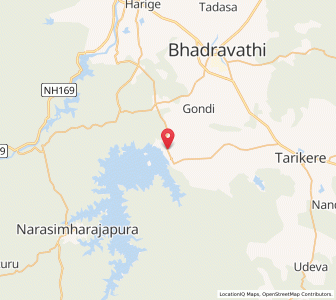 Map of Singanamana, Karnataka